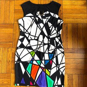 Joseph Ribkoff Multicolor Midi Dress - Size 4